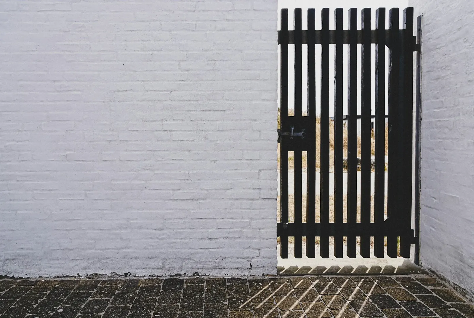 Electric Gate Installation Louisville, KY, modern black gate panel with latch hardware